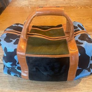 Hair on Hide Leather Bag NWOT